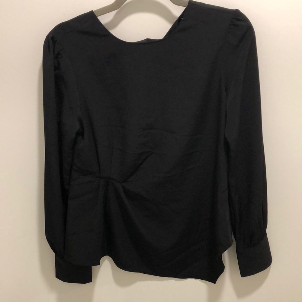 Asymmetrical Black Blouse